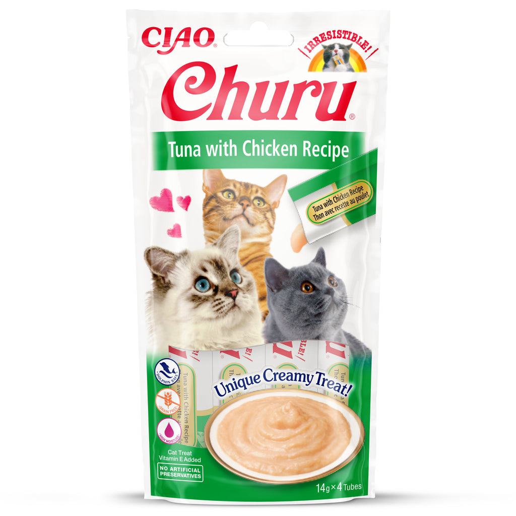 Ciao Churu Sticks Cat Treat Tuna Chicken Flavour 4 x 14g inabafoods